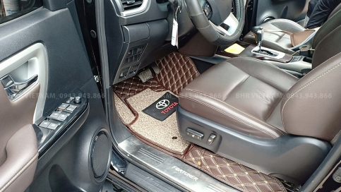 Thảm lót sàn 6D Toyota Fortuner giá gốc tận xưởng, bản hành trọn đời